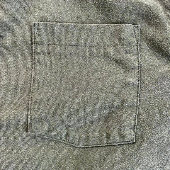Men's Size 42 (U.S. SIZE L/16.5) Gloriette Long Sleeve Sage Green Button Down Sh - Picture 3 of 10
